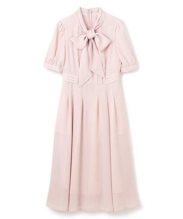 TOCCA 【WEB限定・洗える・消臭】RIBBON ROSETTE HALF ドレス ピンク系