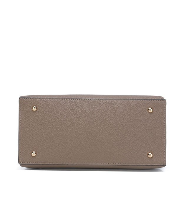 style code 【MERCURYDUO/マーキュリーデュオ】両アオリポケット　ハンドバッグ　キーリングチャーム付き ベージュ