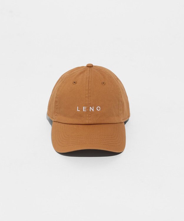 LENO LENO LOGO STONE WASH CAP《UNISEX》/ LENOロゴキャップ CAMEL BROWN