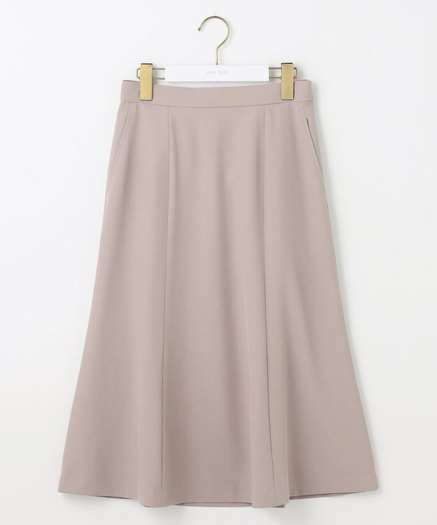 ANY SIS L 【UVカット・接触冷感・吸水速乾】スマートビューティストレッチ  フレアスカート グレージュ