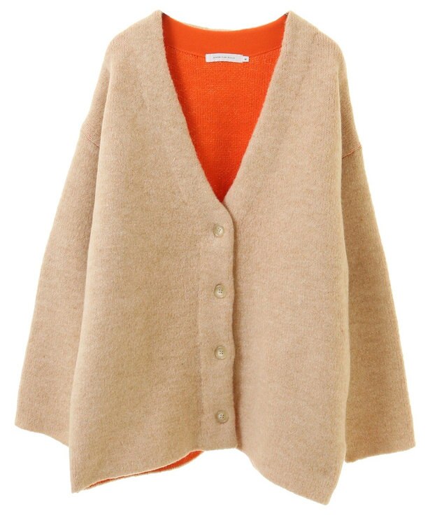 AMERICAN HOLIC ブークレＷフェイスＶネックニットカーディガン Beige