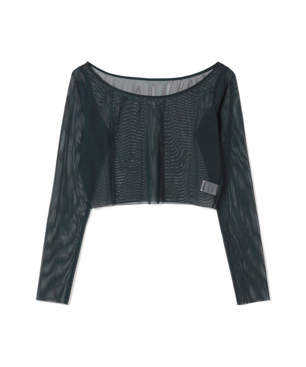 Chacott チュールショートトップ ボトルグリーン