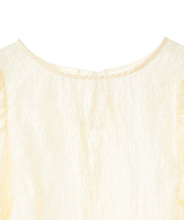 earth music&ecology シアージャガードペプラムチュニック Yellow