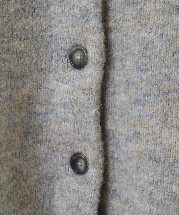 AMERICAN HOLIC ブークレＷフェイスＶネックニットカーディガン Sax