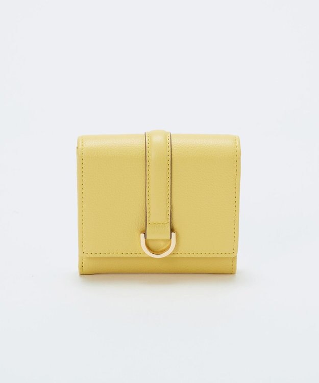 TOPKAPI 【TREASURE TOPKAPI】ソフトレザー ベルトデザイン 三つ折り財布　 イエロー