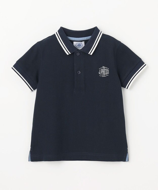 J.PRESS KIDS 【110-130cm】カノコ 半袖ポロシャツ ネイビー系