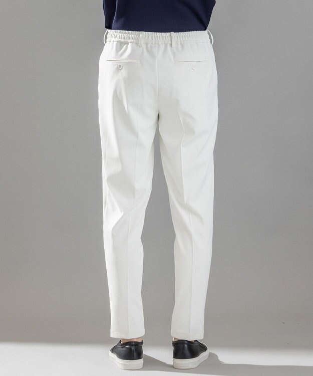 JOSEPH HOMME 新素材【ストレッチ/洗える/撥水/UVカット/接触冷感/防透性/防汚性】プルシェルポンチ  / ドロスト付テーパードパンツ PEGG CONVERTIBLE ホワイト系