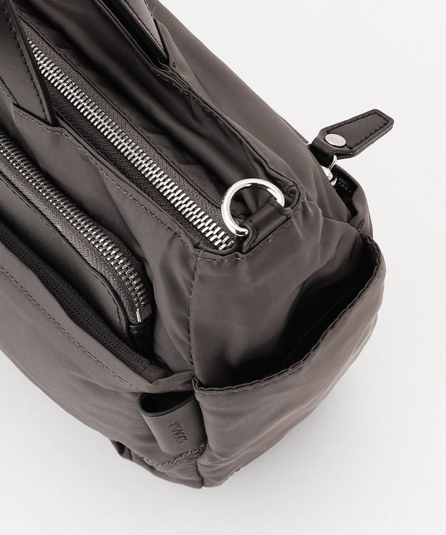 Y'SACCS ポリエステルツイル 2WAYトートバッグ ダークグレー