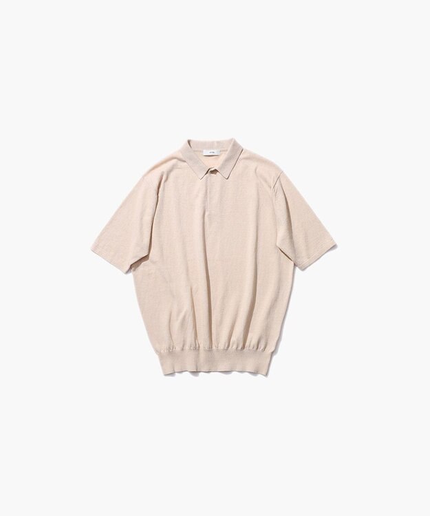ATON RECYCLED FRESCA COTTON | ポロシャツ CAMEL