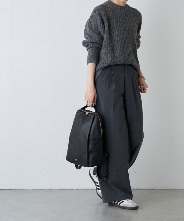 russet ＜背面メッシュ仕様＞レザーリュックサック(CE-1373) Black