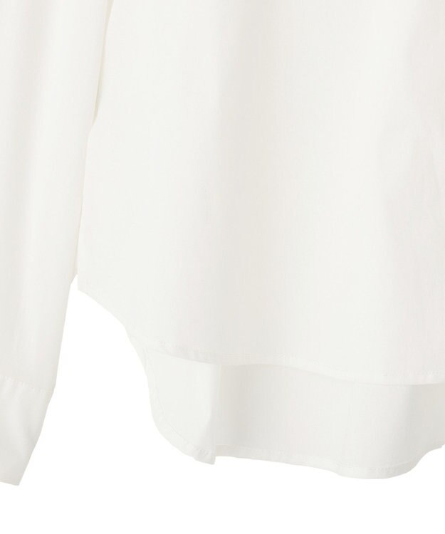 YECCA VECCA スカーフデザインアシメシャツ White