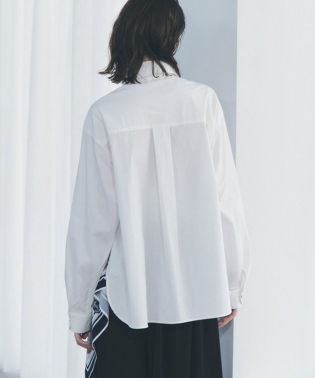 YECCA VECCA スカーフデザインアシメシャツ White