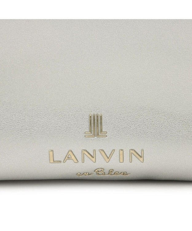 LANVIN en Bleu スフレ ショルダーバッグ シルバー