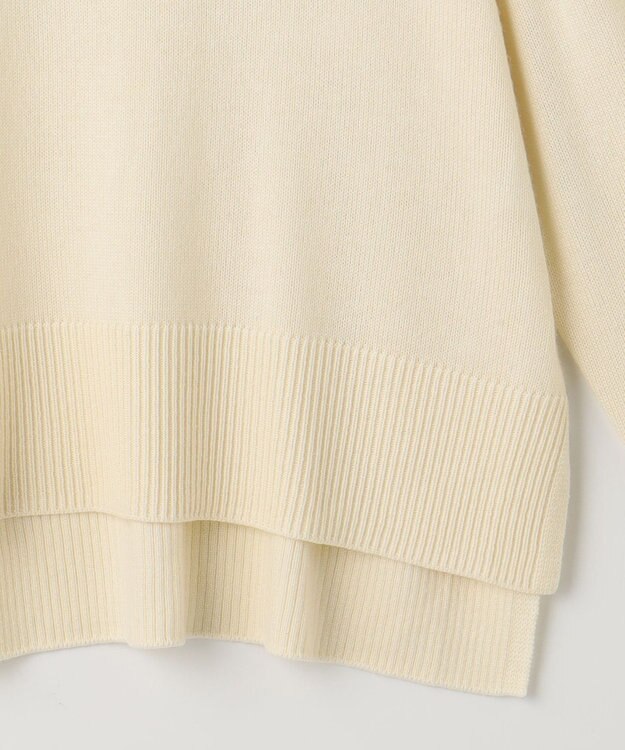 組曲 S カシミヤブレンドバルキーポロ ニット アイボリー系