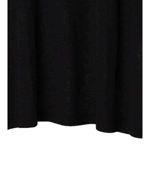 Green Parks 袖チュールドッキングシアープルオーバー Black