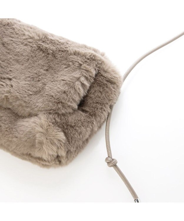 UNBILLION カシュカシュ cachecache / エコファーシンプルフラップショルダー オーク