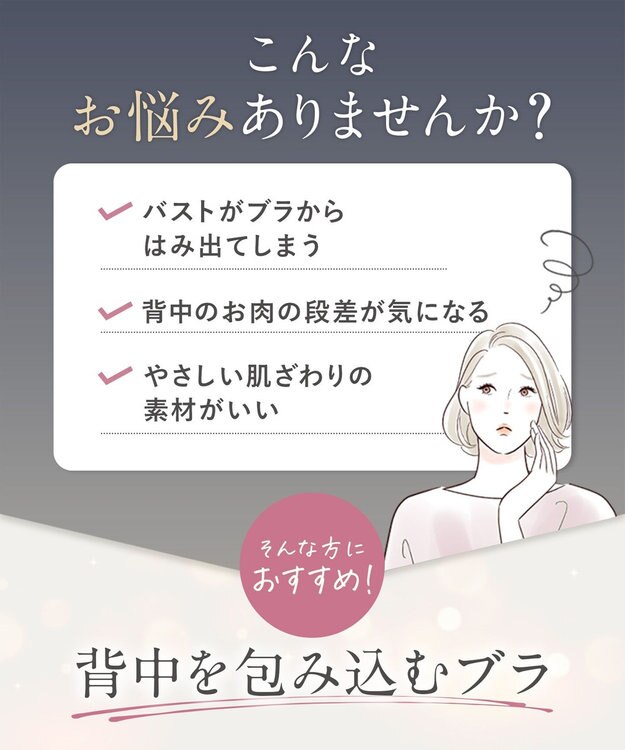 Wing ブラジャー バストをしっかり包みこむ 背中の段差を軽減 綿混(カップ肌側) フルカップブラ KB2115 ウイング／ワコール ピーチ