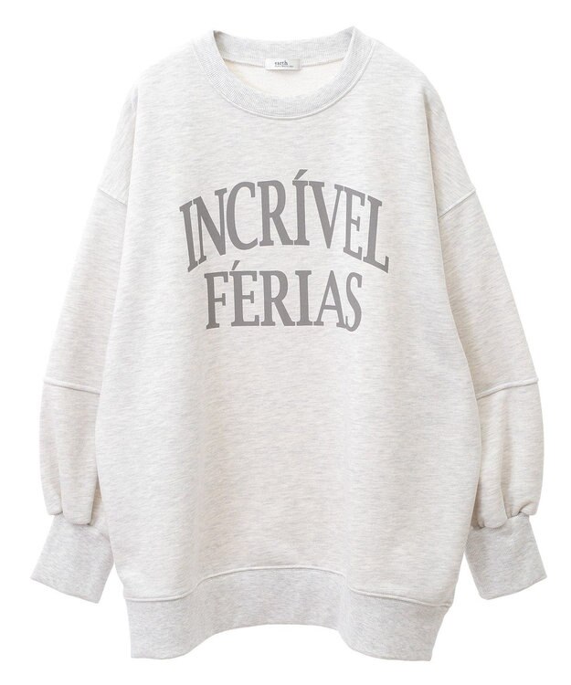 earth music&ecology アソートロゴルーズスウェット Oatmeal