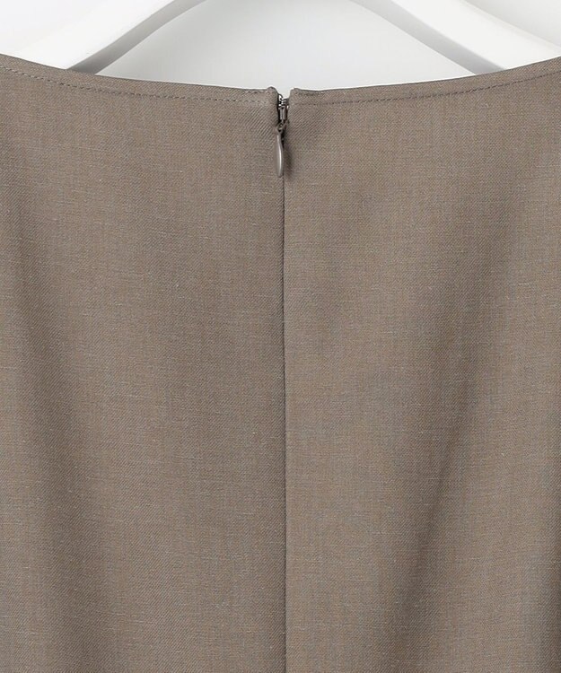 23区 S 【接触冷感/速乾】ドライタッチスラブツイル ワンピース ブラウン系