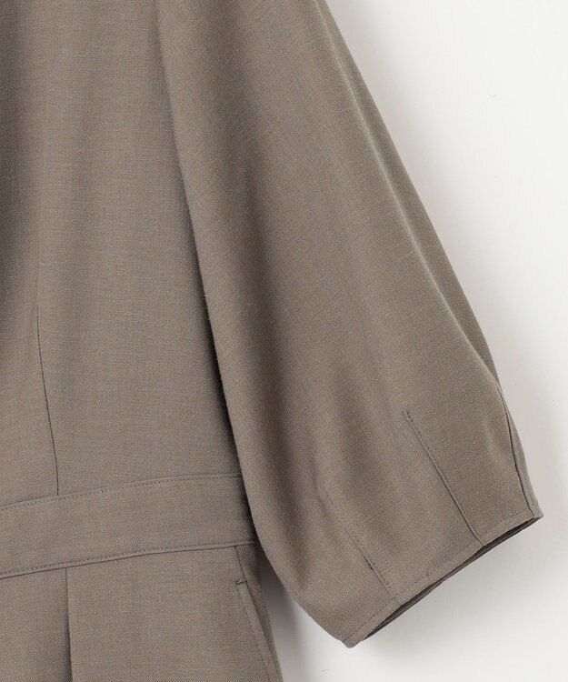 23区 S 【接触冷感/速乾】ドライタッチスラブツイル ワンピース ブラウン系