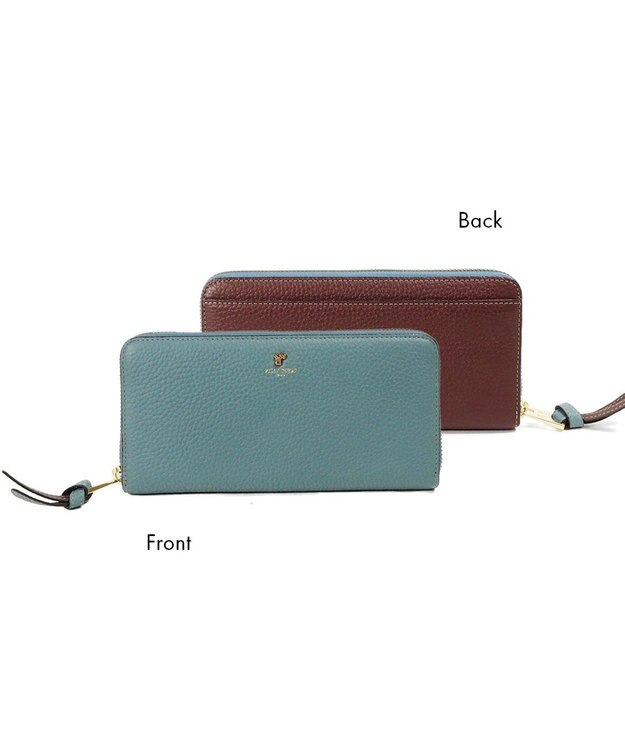 PELLE BORSA ラウンドファスナー長財布 Reinette Goods レネットグッズ 4743 ブルーグレー