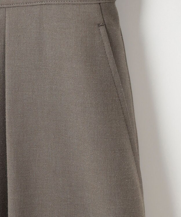 23区 S 【接触冷感/速乾】ドライタッチスラブツイル ワンピース ブラウン系