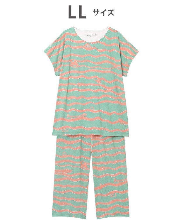 tsumori chisato SLEEP ツモリチサト パジャマ 3分袖 半袖 8分丈 夏 レディース UDT165 /ワコール メロン
