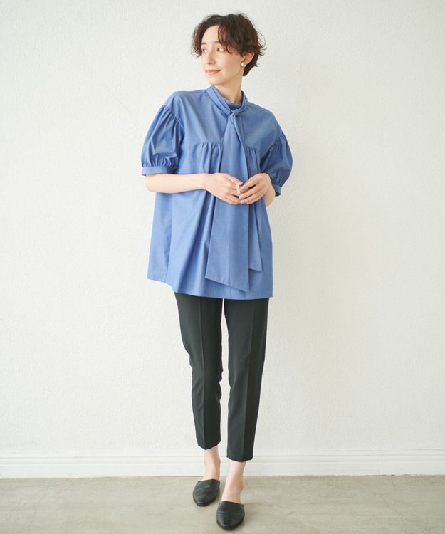 #Newans 【新色登場！】美シルエットセンタープレスパンツ ブラック系