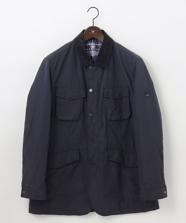JOSEPH ABBOUD 【キングサイズ・軽量】ワックスクロス ブルゾン ネイビー系