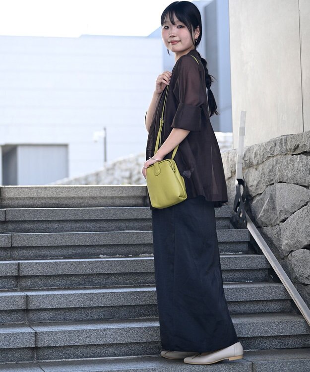 Atelier nuu 【定番シリーズ/国内生産】parcel mist ダレスポシェット ピスタチオ