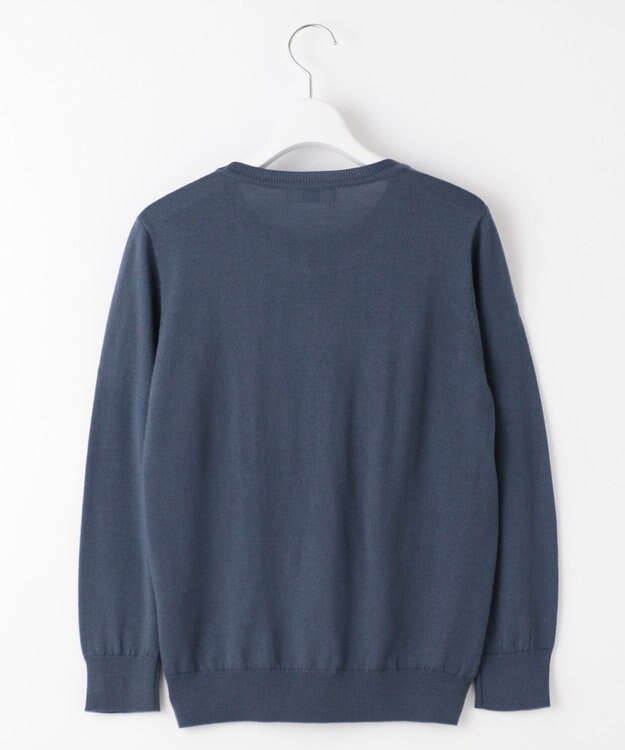 J.PRESS LADIES L 【洗える】アーガイル ツイン ニット ブルーグレー系