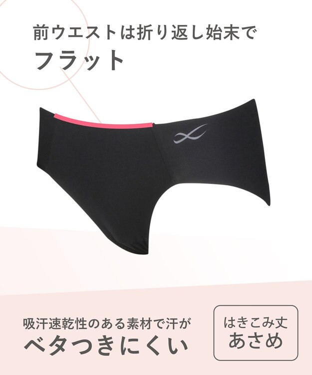 CW-X 【WOMEN】 CW-X 3D フィットショーツ 【お尻にくいこみにくい すそがズレあがりにくい】 スポーツ専用 はきこみ丈あさめ HSY300 /ワコール ブラック