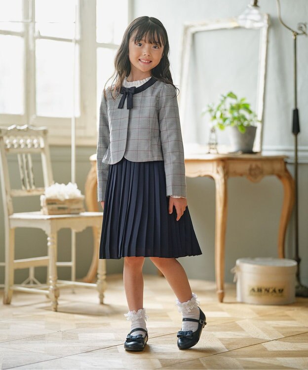 新品 組曲 ワンピース 140-150 フォーマル レトロチェック 150-160㎝】チェック ワンピース / 組曲 KIDS | ファッション通販