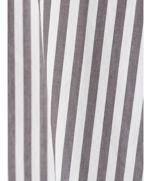 CRAFT STANDARD BOUTIQUE バンドカラーシャツ Stripe Gray