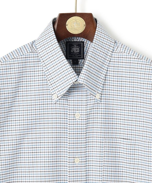 J.PRESS MEN 【WEB・一部店舗限定】タッタソール 半袖シャツ/B.D ターコイズブルー系3