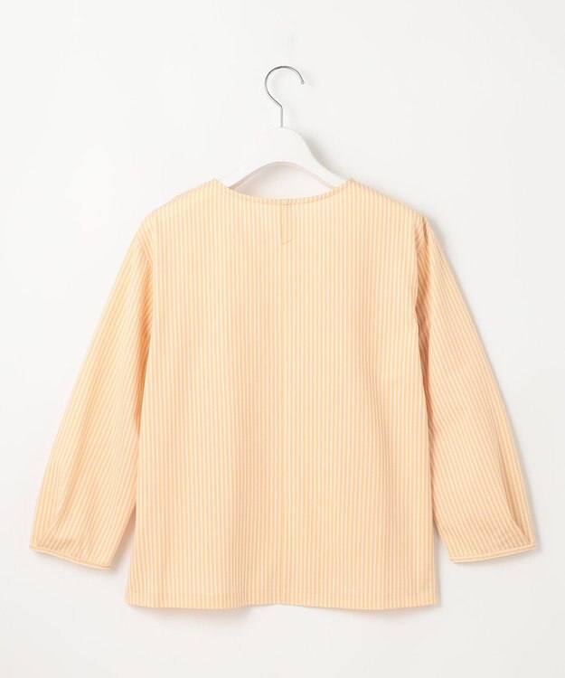 J.PRESS LADIES Jカミーチェストライプ クルーネック カットソー オレンジストライプ系