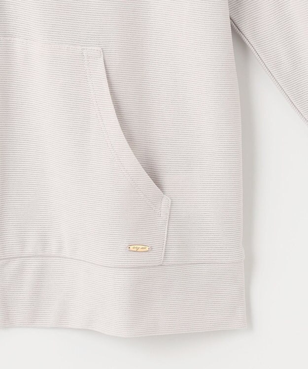 ANY SIS 【UVケア・接触冷感】リップル パーカー アイスグレー