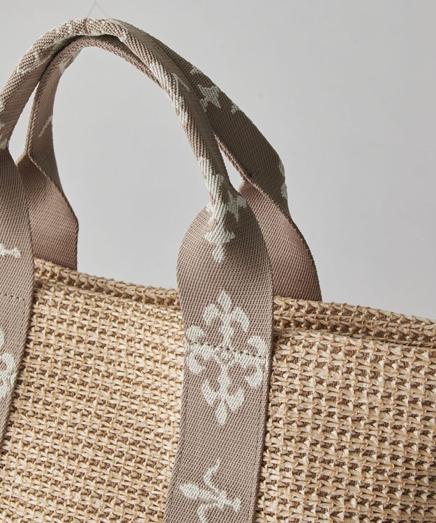 russet ナイロンラフィアデイリーミニトートバッグ(CE-1712) Ivory