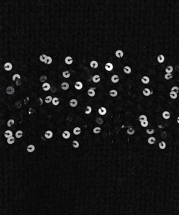 23区 S 【滝沢眞規子さん着用/一部店舗限定】スパングルボーダー ニット ブラック系