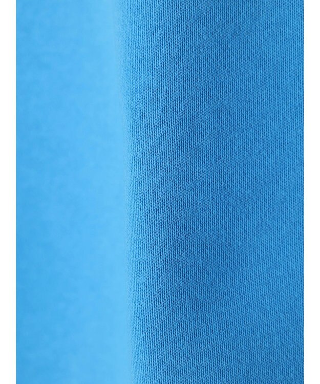 earth music&ecology クルーネック袖シャーリングスウェット Light Blue