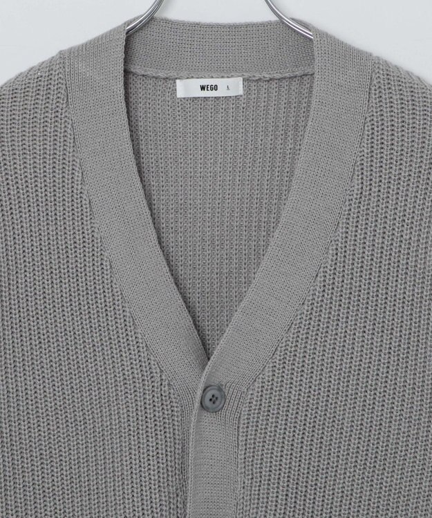 WEGO オーバーフィットカーディガン ライトグレー