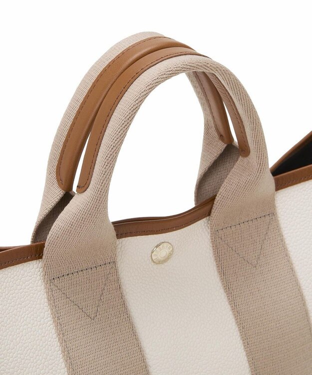 TOPKAPI 【Breath TOPKAPI】SCOTCH GRAIN スコッチグレイン ショルダー付き ミニ トート バッグ ペールベージュ