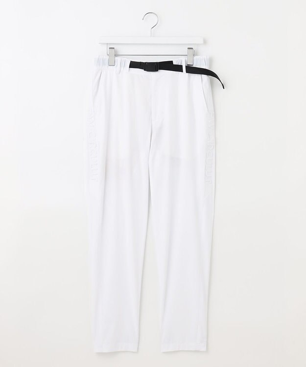 PW CIRCULUS 【MEN】【ストレッチ】 サイドロゴ ベルト パンツ ホワイト系