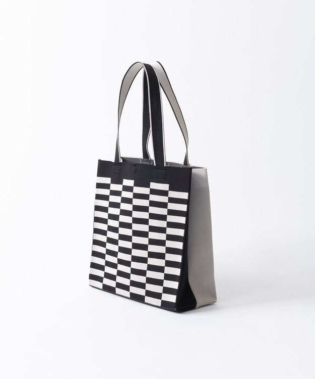 TRICOTE チェックペーパーバッグ 99BLACK