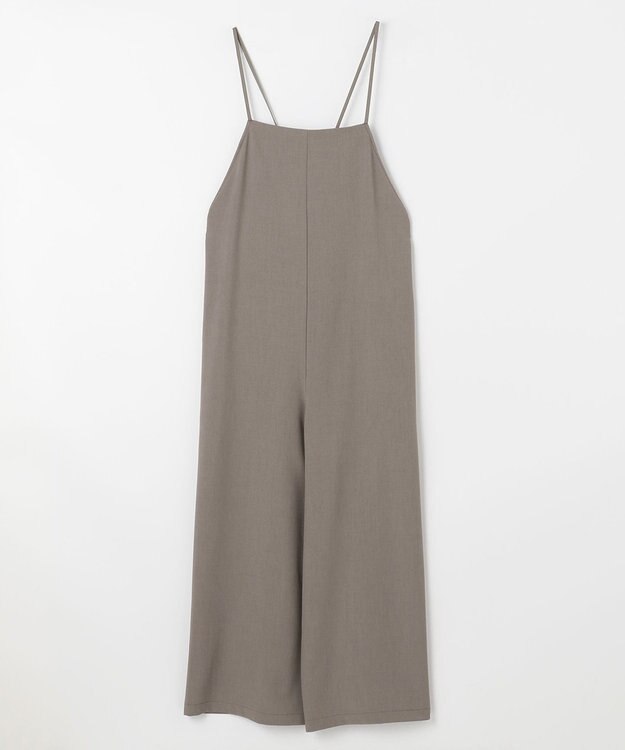 ANY 【接触冷感/UVケア】イージーケア サロペットパンツ モカブラウン