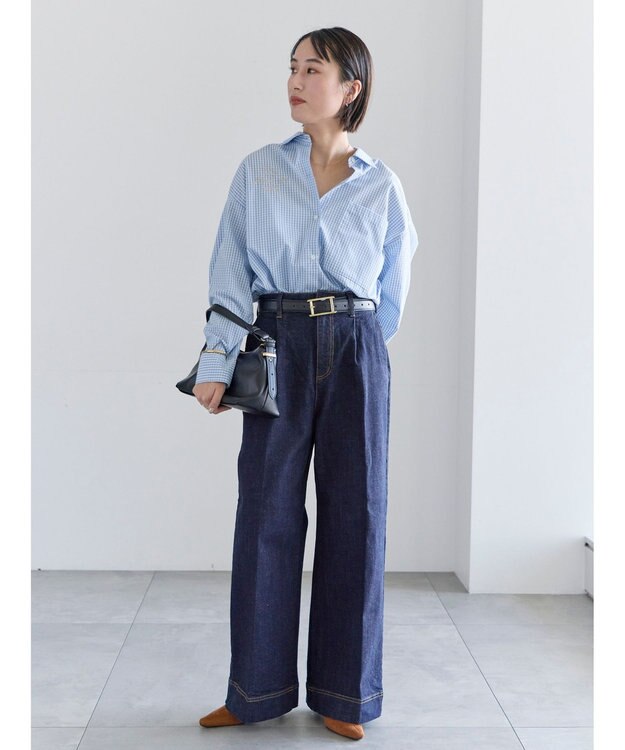 Te chichi ポイント刺繍シャツ チェック