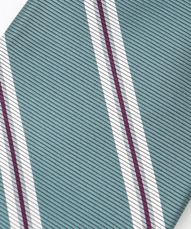 J.PRESS MEN 【JAPANESE TWILL STRIPE COLLECTION】ツイルストライプ ネクタイ ターコイズブルー系2