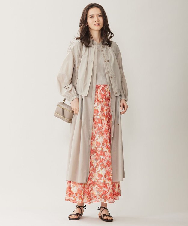 自由区 【UVケア・接触冷感・洗える】3WAYシアー コート ベージュ