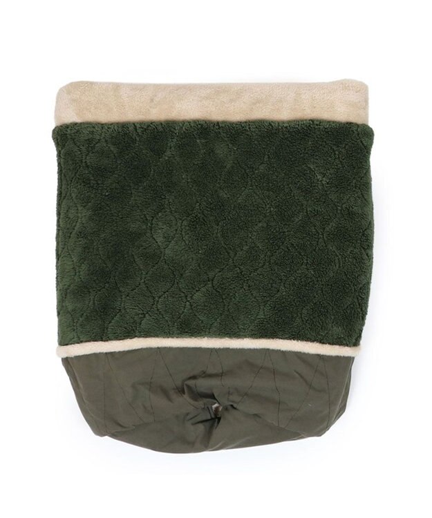 PET PARADISE ペットパラダイス 遠赤外線 寝袋  筒型《オニオン柄》 M カーキ