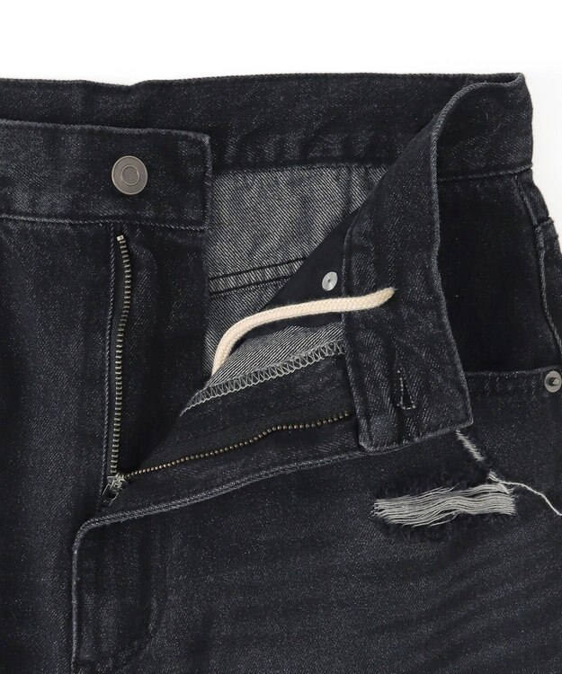 WEGO スーパーバギーダメージデニムパンツ デニムブラックソノタ